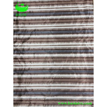 Super weiche Streifen Druck Bronzing Fabric (BS8127)